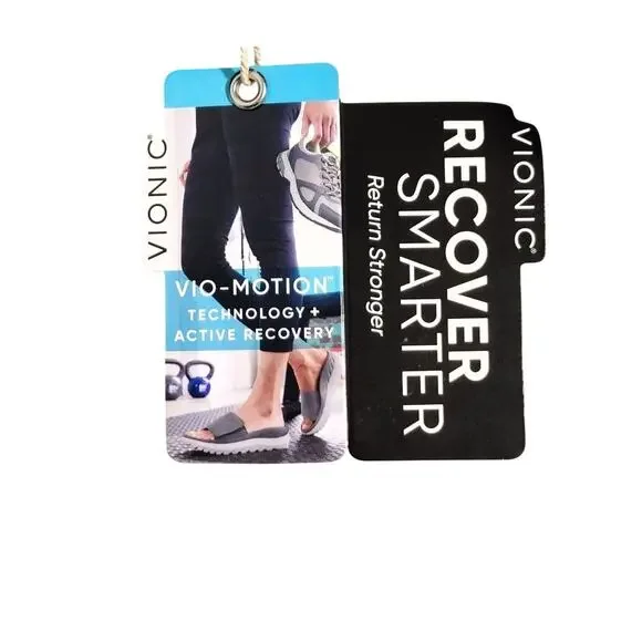 Vionic Rejuvenate Adjustable Slide Sandals Black Orthotic Recovery Womens 9M - Picture 6 of 8